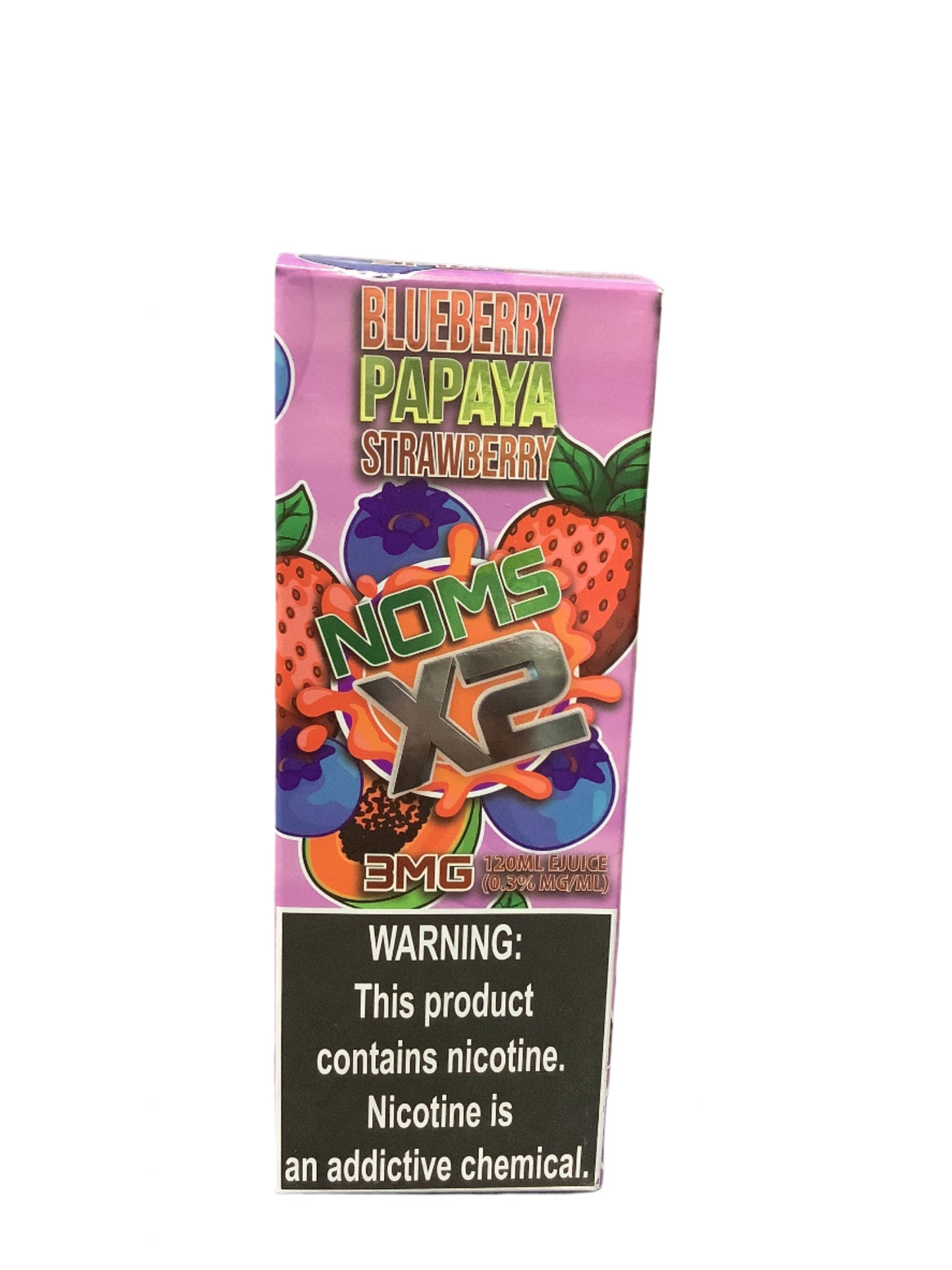NOMS E LIQ BLUEBERRY PAPAYA STRAWBERRY 120ML