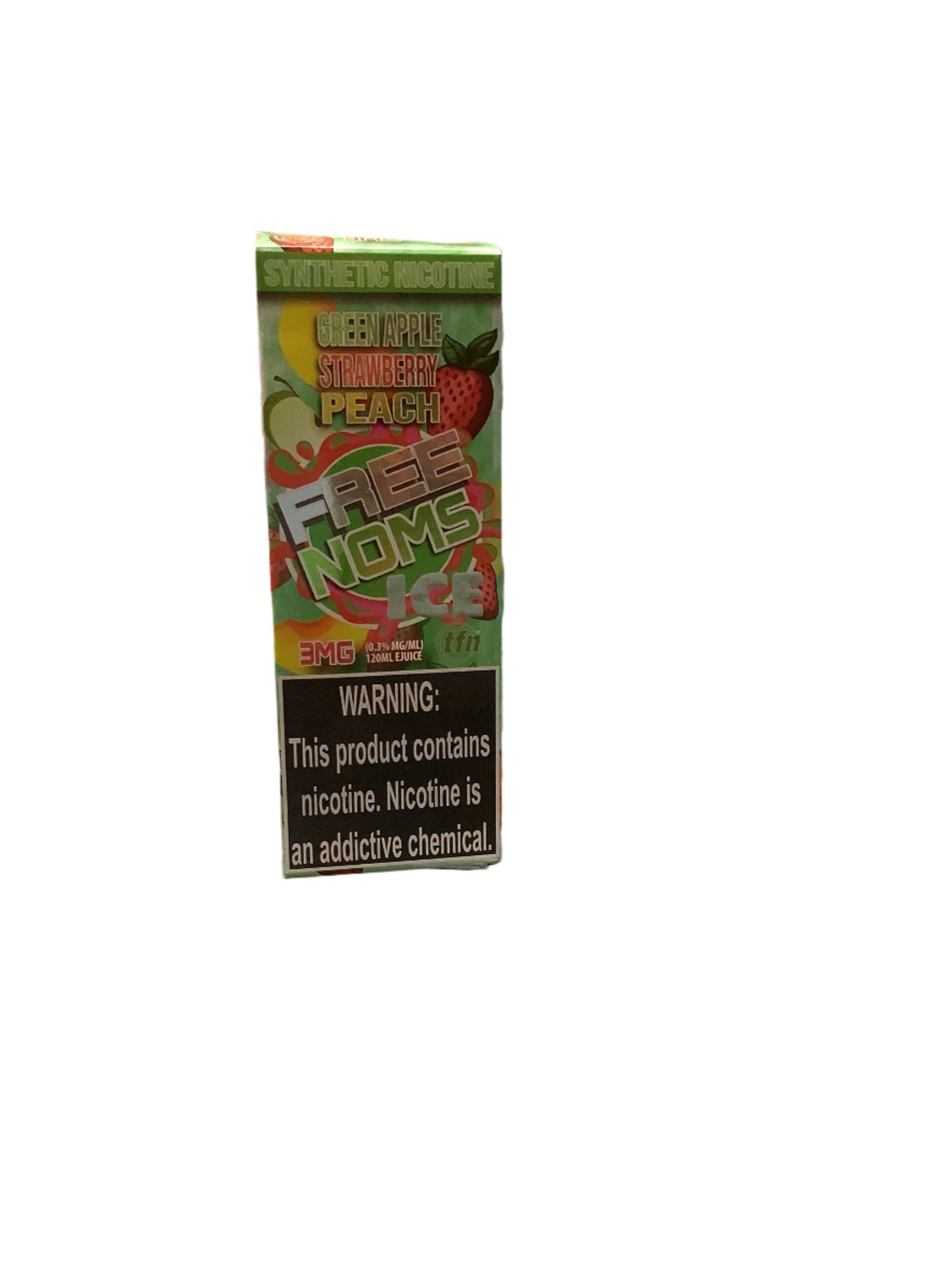 NOMS E LIQ GREEN APPLE STRAWBERRY PEACH 120ML