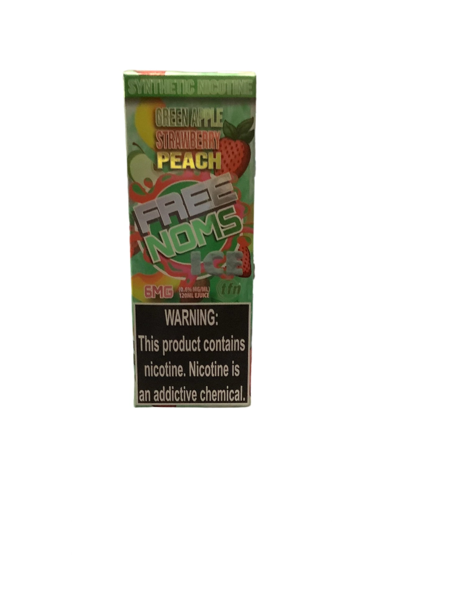 NOMS E LIQ GREEN APPLE STRAWBERRY PEACH 120ML
