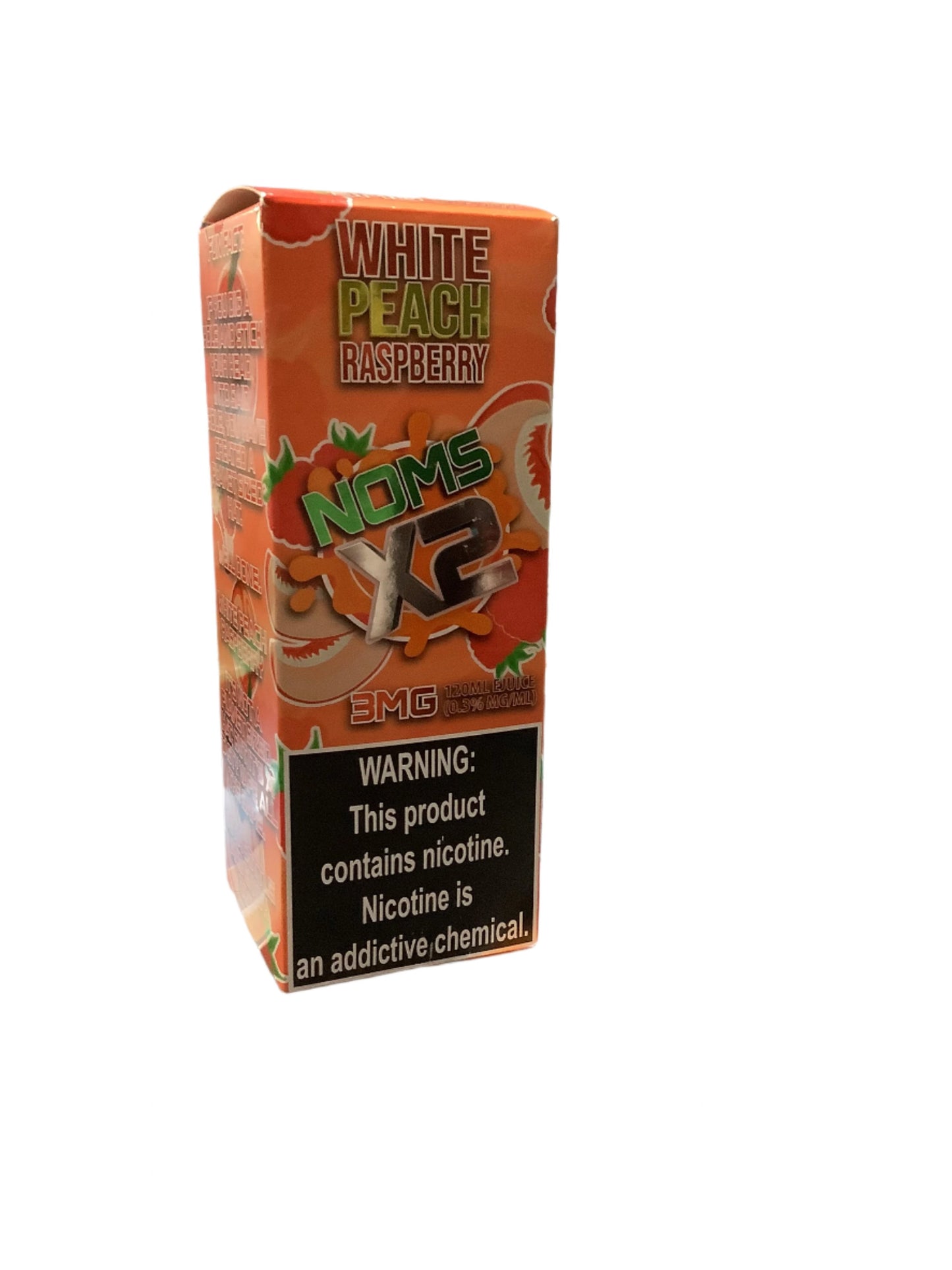 NOMS E LIQ WHITE PEACH RASBERRY 120ML