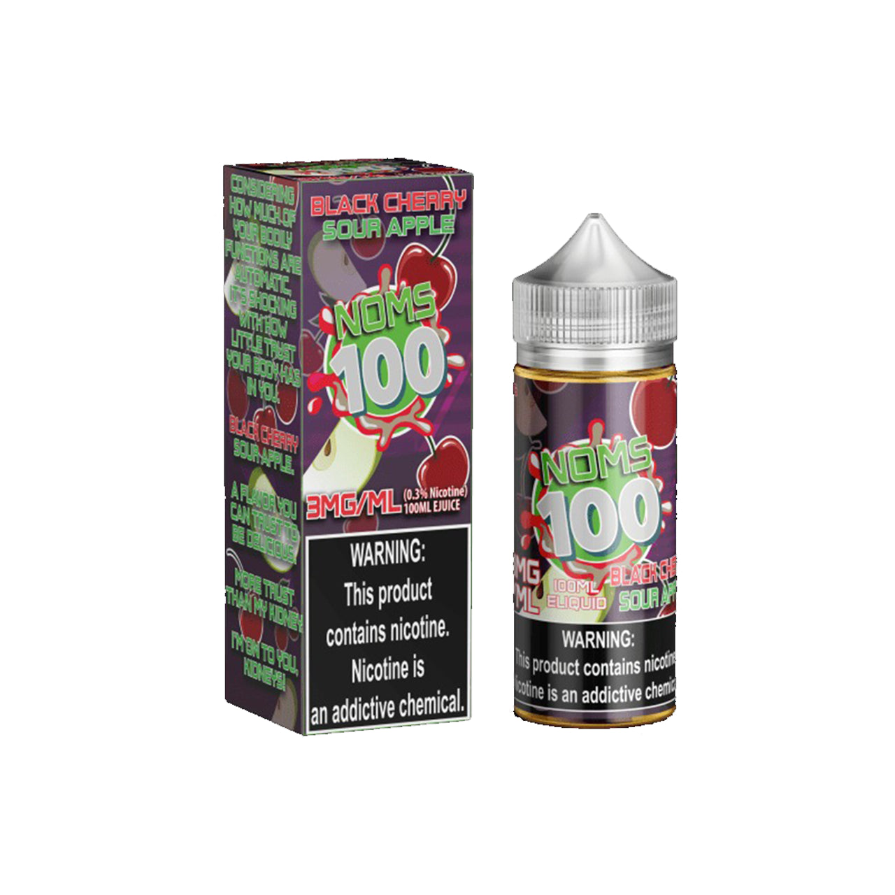 NOMS E LIQ BLACK CHERRY SOUR APPLE 120ML