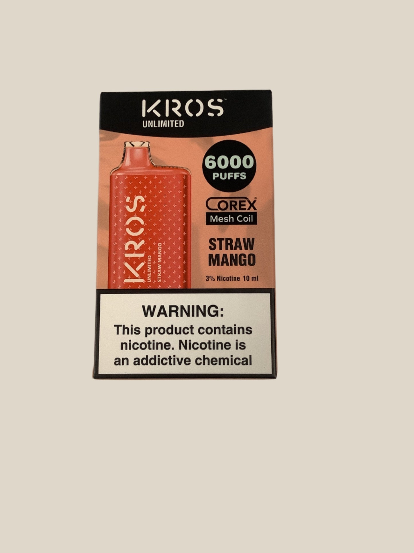 KROS UNLIMITED 6000 PUFFS (3%)