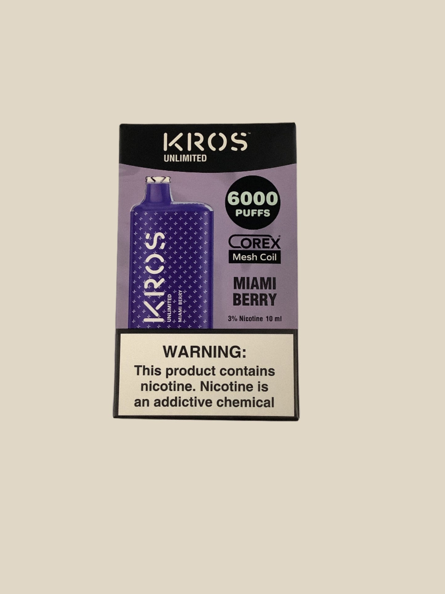 KROS UNLIMITED 6000 PUFFS (3%)